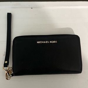 Michael Kors Black Wristlet